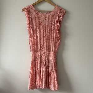 Poupette St Barth Mini Dress Sleeveless Smocked Waist - Size XS